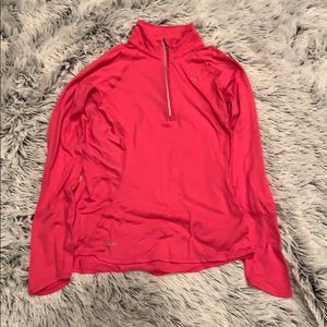 Woman's Hot Pink Half Zip Running Jacket